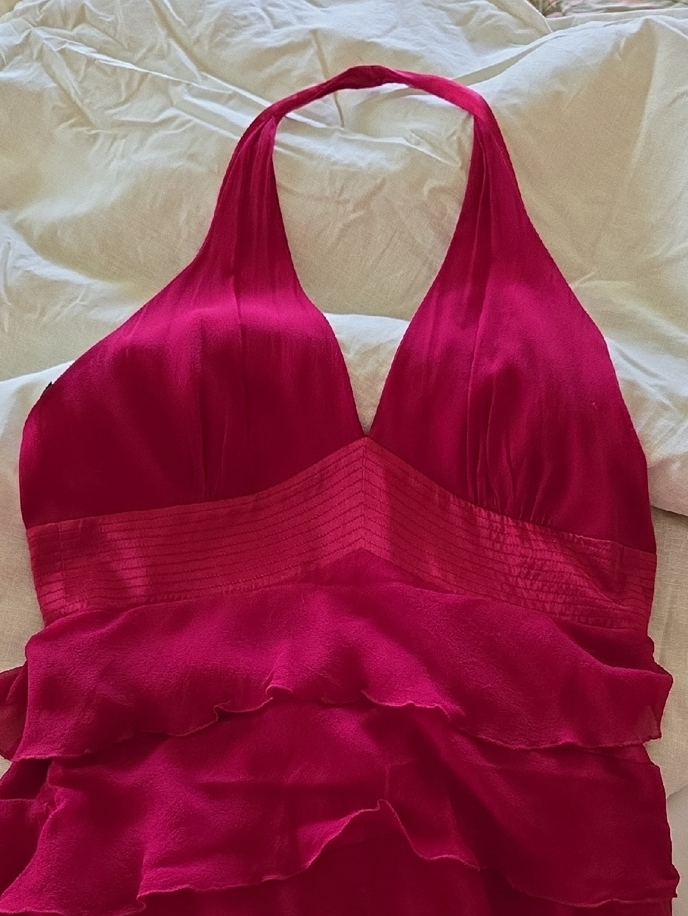 Laundry by Shelli Segal Fuchsia Silk Dress